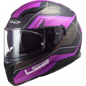 Casco integral LS2 Helmets FF320 STREAM EVO Mercury Matt Titanium Purple