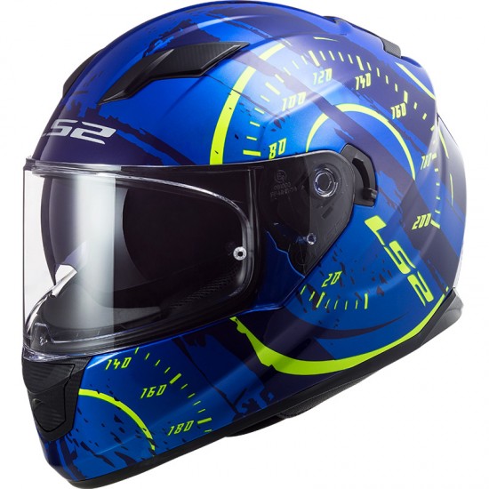 Casco integral LS2 Helmets FF320 STREAM EVO Tacho Blue HV Yellow - Micasco.es - Tu tienda de cascos de moto