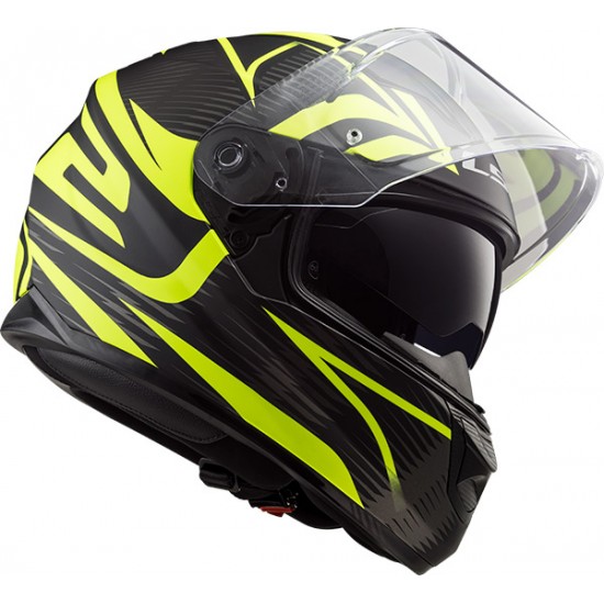 Casco integral LS2 Helmets FF320 STREAM EVO JINK Matt Black HV Yellow - Micasco.es - Tu tienda de cascos de moto