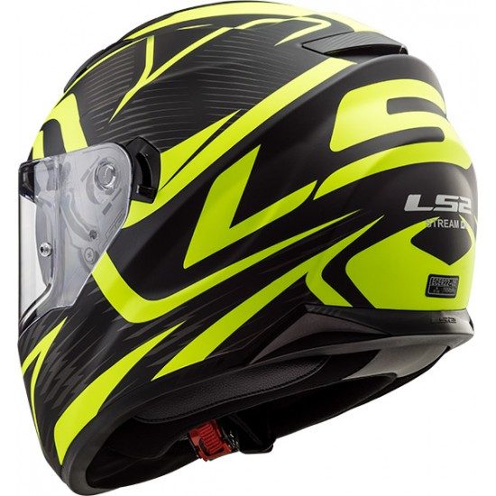 Casco integral LS2 Helmets FF320 STREAM EVO JINK Matt Black HV Yellow - Micasco.es - Tu tienda de cascos de moto