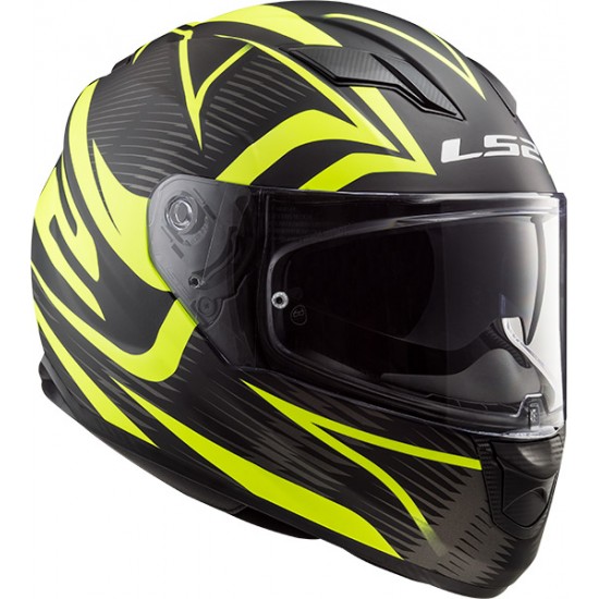 Casco integral LS2 Helmets FF320 STREAM EVO JINK Matt Black HV Yellow - Micasco.es - Tu tienda de cascos de moto