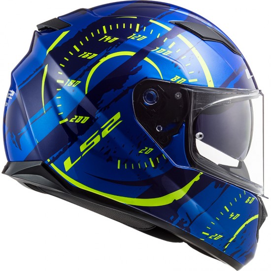 Casco integral LS2 Helmets FF320 STREAM EVO Tacho Blue HV Yellow - Micasco.es - Tu tienda de cascos de moto