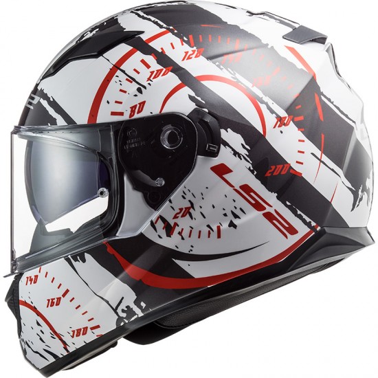 Casco integral LS2 Helmets FF320 STREAM EVO Tacho Black White Red - Micasco.es - Tu tienda de cascos de moto