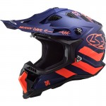 LS2 Subverter EVO Cargo Matt Blue Fluo Orange 22.05 - Micasco.es - Tu tienda de cascos de moto