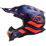 LS2 Subverter EVO Cargo Matt Blue Fluo Orange 22.05 - Micasco.es - Tu tienda de cascos de moto