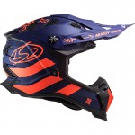 LS2 Subverter EVO Cargo Matt Blue Fluo Orange 22.05 - Micasco.es - Tu tienda de cascos de moto