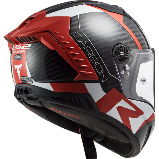 LS2 FF805 THUNDER Racing 1 Red White - Micasco.es LS2 FF805 THUNDER Racing 1 Red White - Micasco.es - Tu tienda de cascos de moto