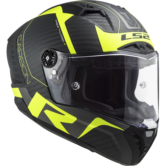 LS2 FF805 THUNDER Racing 1 Matt HV Yellow - Micasco.es LS2 FF805 THUNDER Racing 1 Matt HV Yellow - Micasco.es - Tu tienda de cascos de moto