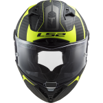 LS2 FF805 THUNDER Racing 1 Matt HV Yellow - Micasco.es - Tu tienda de cascos de moto