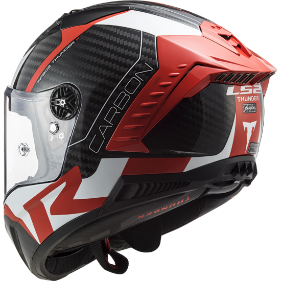 LS2 FF805 THUNDER Racing 1 Red White - Micasco.es - Tu tienda de cascos de moto