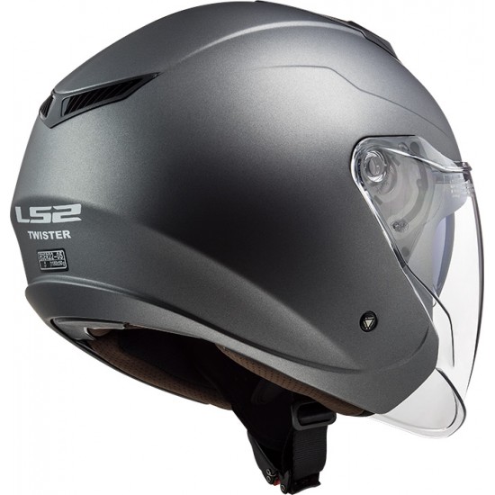 Casco jet LS2 OF573 TWISTER II Solid Matt Titanium - Micasco.es - Tu tienda de cascos de moto