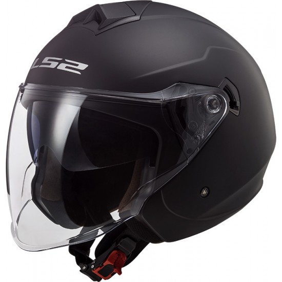 Casco jet LS2 OF573 TWISTER II Solid Matt Black - Micasco.es - Tu tienda de cascos de moto