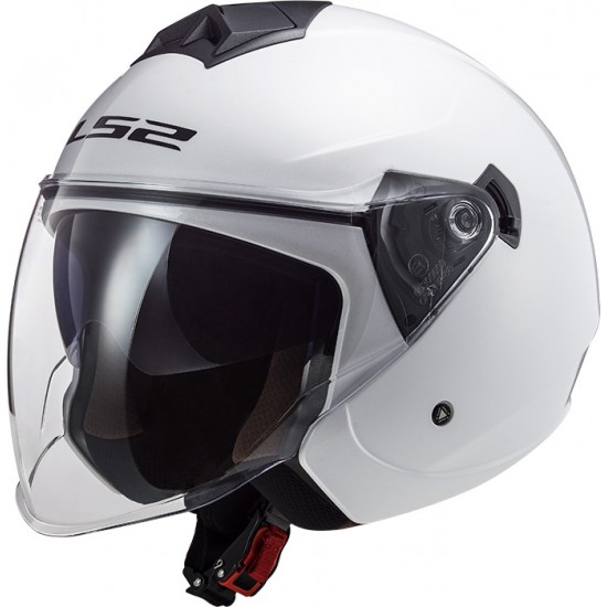 Casco jet LS2 OF573 TWISTER II Solid White - Micasco.es - Tu tienda de cascos de moto