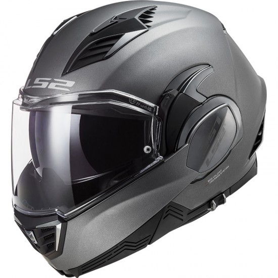Casco convertible LS2 FF900 Valiant II Solid Matt Titanium - Micasco.es - Tu tienda de cascos de moto