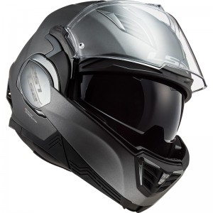 Casco convertible LS2 FF900 Valiant II Solid Matt Titanium - Micasco.es - Tu tienda de cascos de moto