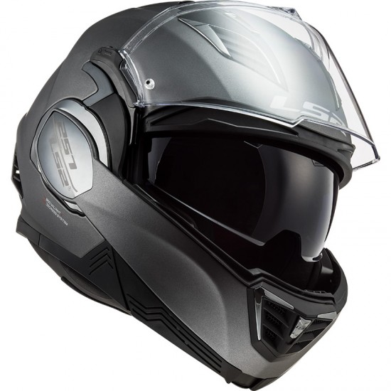Casco convertible LS2 FF900 Valiant II Solid Matt Titanium - Micasco.es - Tu tienda de cascos de moto