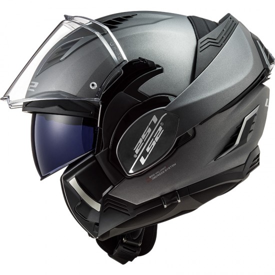 Casco convertible LS2 FF900 Valiant II Solid Matt Titanium - Micasco.es - Tu tienda de cascos de moto
