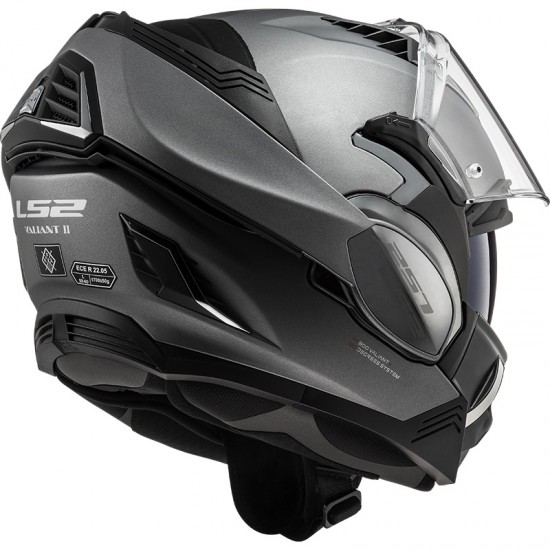 Casco convertible LS2 FF900 Valiant II Solid Matt Titanium - Micasco.es - Tu tienda de cascos de moto