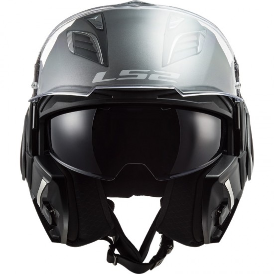 Casco convertible LS2 FF900 Valiant II Solid Matt Titanium - Micasco.es - Tu tienda de cascos de moto