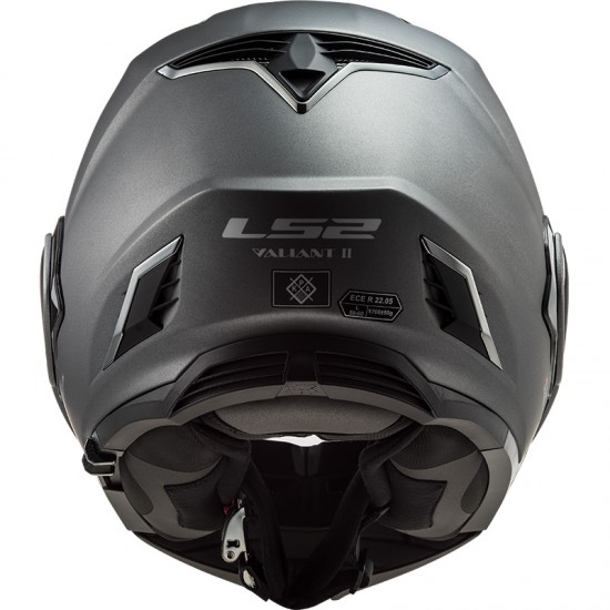 Casco convertible LS2 FF900 Valiant II Solid Matt Titanium - Micasco.es - Tu tienda de cascos de moto