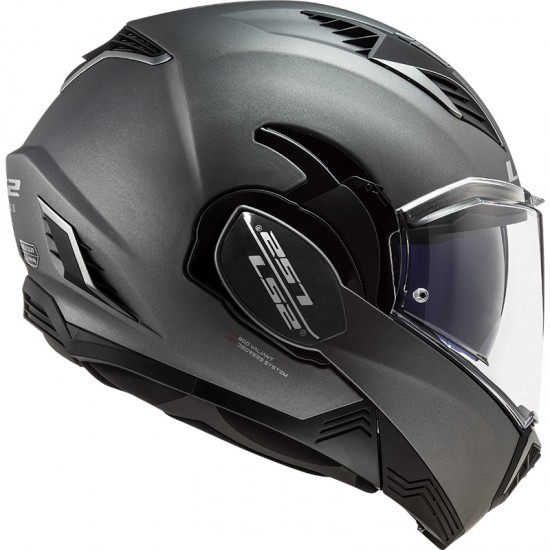 Casco convertible LS2 FF900 Valiant II Solid Matt Titanium - Micasco.es - Tu tienda de cascos de moto
