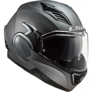 Casco convertible LS2 FF900 Valiant II Solid Matt Titanium - Micasco.es - Tu tienda de cascos de moto