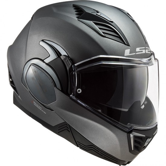 Casco convertible LS2 FF900 Valiant II Solid Matt Titanium - Micasco.es - Tu tienda de cascos de moto