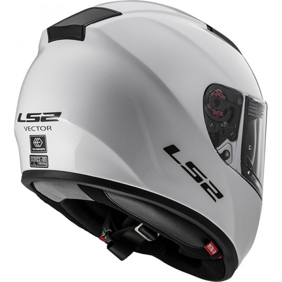 Casco integral LS2 Helmets FF397 VECTOR HPFC EVO Solid White - Micasco.es - Tu tienda de cascos de moto