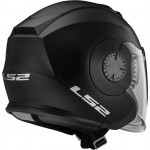 Casco jet LS2 Helmets OF570 VERSO Solid Matt Black - Micasco.es - Tu tienda de cascos de moto