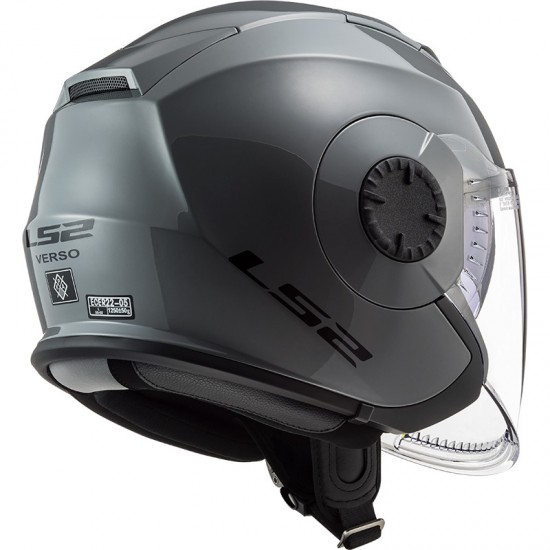 Casco jet LS2 Helmets OF570 VERSO Solid Nardo Grey - Micasco.es - Tu tienda de cascos de moto