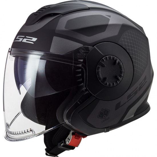 Casco jet LS2 Helmets OF570 VERSO Solid Marker Matt Black Titanium - Micasco.es - Tu tienda de cascos de moto
