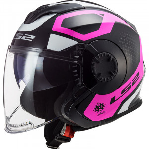 SUPEROFERTA Casco jet LS2 Helmets OF570 VERSO Solid Marker Matt Black Violet