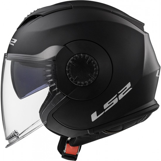 Casco jet LS2 Helmets OF570 VERSO Solid Matt Black - Micasco.es - Tu tienda de cascos de moto