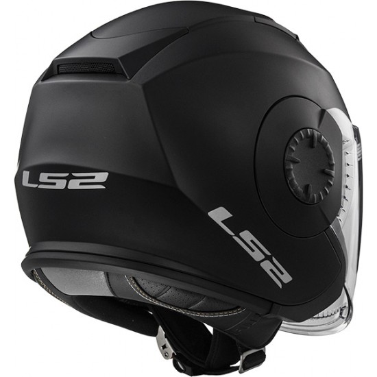 Casco jet LS2 Helmets OF570 VERSO Solid Matt Black - Micasco.es - Tu tienda de cascos de moto