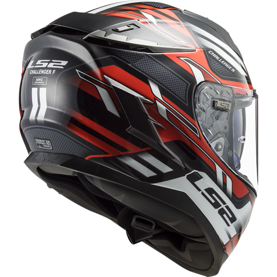 Casco integral LS2 FF327 Challenger SPIN Black Red White - Micasco.es - Tu tienda de cascos de moto