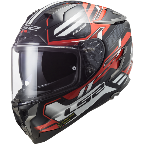 Casco integral LS2 FF327 Challenger SPIN Black Red White - Micasco.es Casco integral LS2 FF327 Challenger SPIN Black Red White - Micasco.es - Tu tienda de cascos de moto