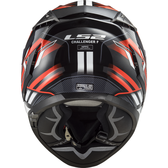 Casco integral LS2 FF327 Challenger SPIN Black Red White - Micasco.es - Tu tienda de cascos de moto