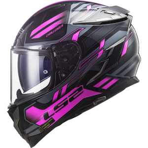 Casco integral LS2 FF327 Challenger SPIN Black Titanium Fluo Pink - Micasco.es Casco integral LS2 FF327 Challenger SPIN Black Titanium Fluo Pink - Micasco.es - Tu tienda de cascos de moto