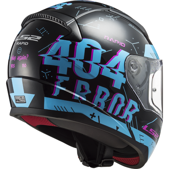Casco integral LS2 Helmets FF353 RAPID Player Black Sky Blue - Micasco.es Casco integral LS2 Helmets FF353 RAPID Player Black Sky Blue - Micasco.es - Tu tienda de cascos de moto