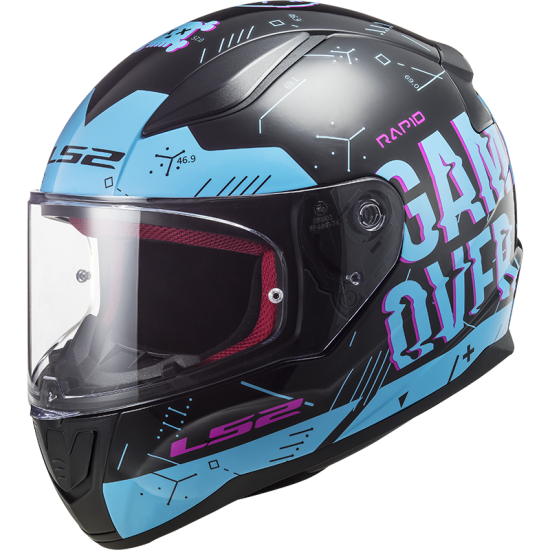 Casco integral LS2 Helmets FF353 RAPID Player Black Sky Blue - Micasco.es Casco integral LS2 Helmets FF353 RAPID Player Black Sky Blue - Micasco.es - Tu tienda de cascos de moto