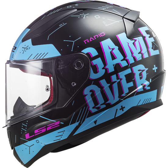 Casco integral LS2 Helmets FF353 RAPID Player Black Sky Blue - Micasco.es Casco integral LS2 Helmets FF353 RAPID Player Black Sky Blue - Micasco.es - Tu tienda de cascos de moto