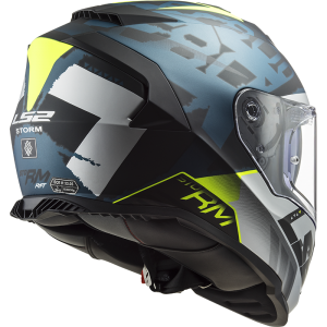 Casco integral LS2 FF800 STORM Sprinter Matt Black Silver Cobalt - Micasco.es - Tu tienda de cascos de moto