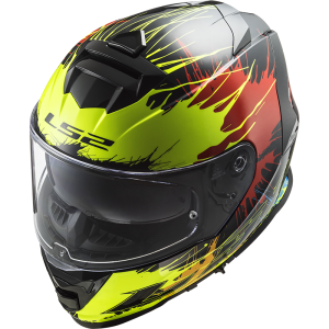 Casco integral LS2 FF800 STORM Drop Black Yellow Red - Micasco.es - Tu tienda de cascos de moto