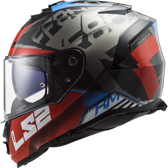 Casco integral LS2 FF800 STORM Sprinter Black Red Titanium - Micasco.es - Tu tienda de cascos de moto
