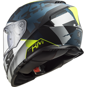 Casco integral LS2 FF800 STORM Sprinter Matt Black Silver Cobalt - Micasco.es - Tu tienda de cascos de moto