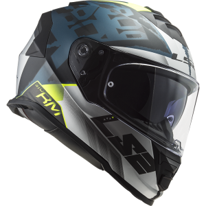 Casco integral LS2 FF800 STORM Sprinter Matt Black Silver Cobalt - Micasco.es - Tu tienda de cascos de moto