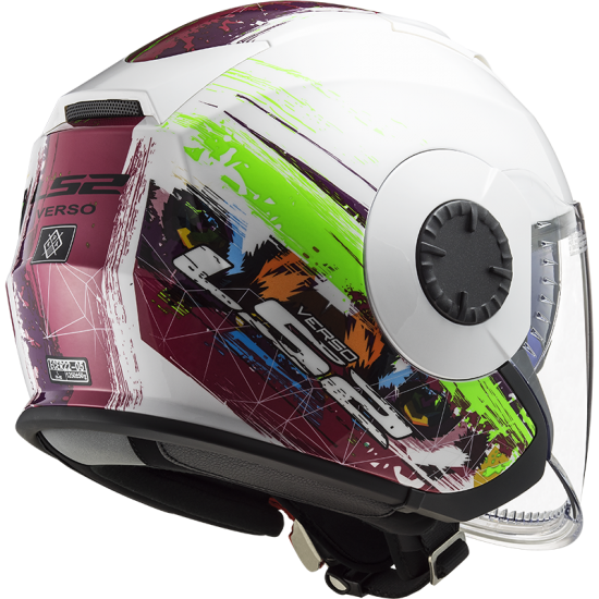 Casco jet LS2 Helmets OF570 VERSO Spring White-Pink - Micasco.es - Tu tienda de cascos de moto