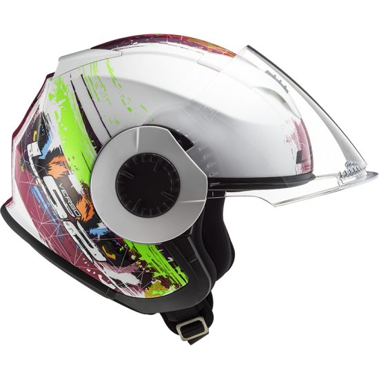 Casco jet LS2 Helmets OF570 VERSO Spring White-Pink - Micasco.es - Tu tienda de cascos de moto