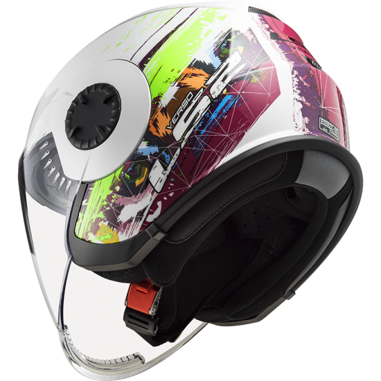 Casco jet LS2 Helmets OF570 VERSO Spring White-Pink - Micasco.es - Tu tienda de cascos de moto