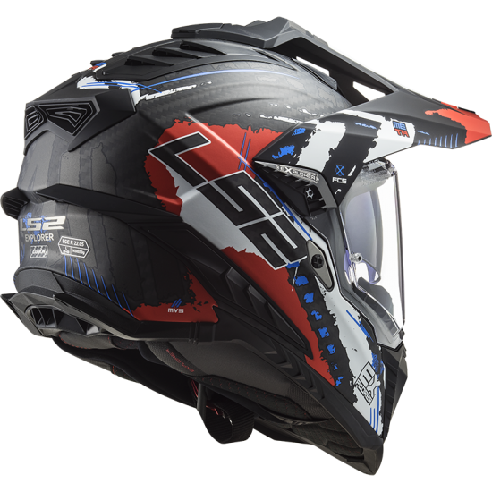 LS2 MX701 EXPLORER C Extend Matt Red 22.05 - Micasco.es - Tu tienda de cascos de moto